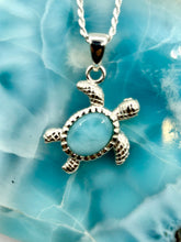 Load image into Gallery viewer, Eternal Turtle Larimar Neckleses