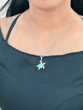 Load image into Gallery viewer, Eternal Turtle Larimar Neckleses