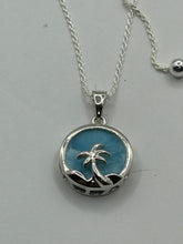 Load image into Gallery viewer, Palm Breeze Larimar Pendant