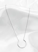 Load image into Gallery viewer, Silver Crescent Necklace