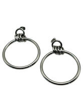 Load image into Gallery viewer, Knot Hoop Earrings