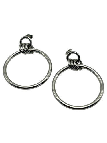 Knot Hoop Earrings