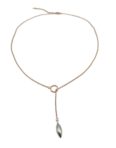 Dewdrop loop necklace