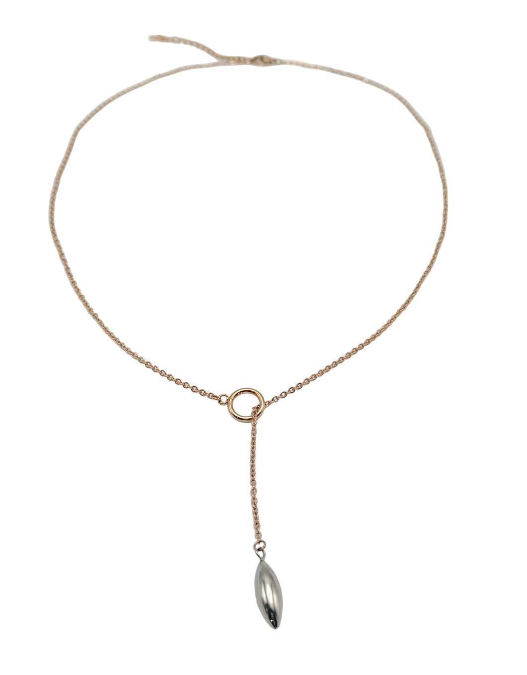 Dewdrop loop necklace