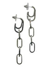 Load image into Gallery viewer, Linear Chain Trio Earrings