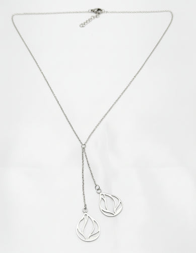 Duo leaf necklace