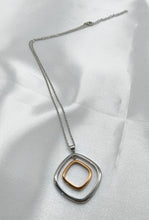 Load image into Gallery viewer, Dual square pendant