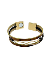 Load image into Gallery viewer, Gold Twist Wrap Bracelet